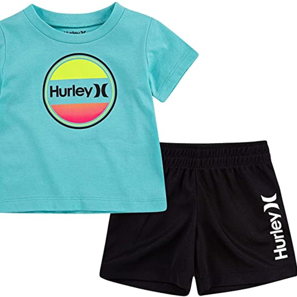 Hurley Boys' Graphic T-Shirt and Short Outfit